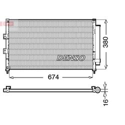Kondenzátor klimatizácie DENSO DCN40014