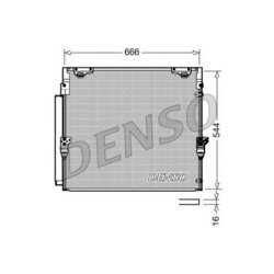 Kondenzátor klimatizácie DENSO DCN50036