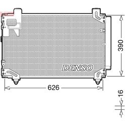 Kondenzátor klimatizácie DENSO DCN50044