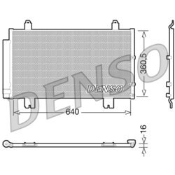 Kondenzátor klimatizácie DENSO DCN51005