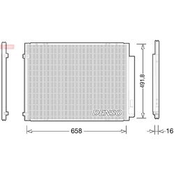 Kondenzátor klimatizácie DENSO DCN51010