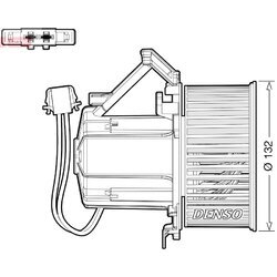 Vnútorný ventilátor DENSO DEA02009