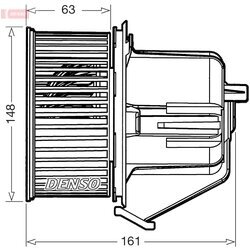 Vnútorný ventilátor DENSO DEA07027