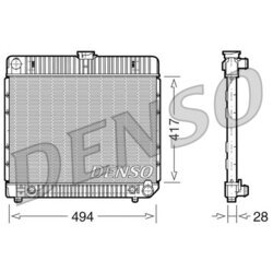 Chladič motora DENSO DRM17021