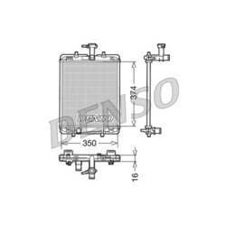 Chladič motora DENSO DRM21602