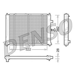 Chladič motora DENSO DRM24014