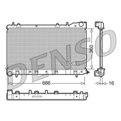 Chladič motora DENSO DRM36004