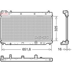 Chladič motora DENSO DRM40055