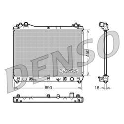 Chladič motora DENSO DRM47018