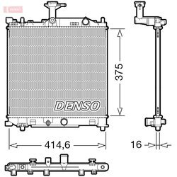 Chladič motora DENSO DRM47040