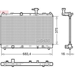 Chladič motora DENSO DRM47041