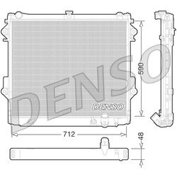 Chladič motora DENSO DRM50074