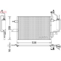 Kondenzátor klimatizácie DENSO DCN20026