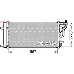 Kondenzátor klimatizácie DENSO DCN41024