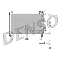 Kondenzátor klimatizácie DENSO DCN44002