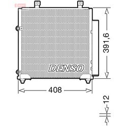 Kondenzátor klimatizácie DENSO DCN45012