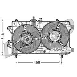 Ventilátor chladenia motora DENSO DER09044