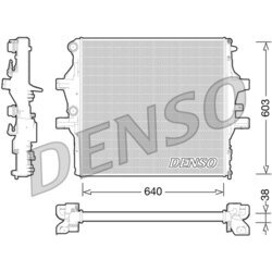 Chladič motora DENSO DRM12009
