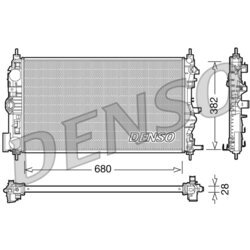 Chladič motora DENSO DRM15005