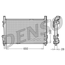 Chladič motora DENSO DRM17013