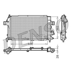 Chladič motora DENSO DRM20104