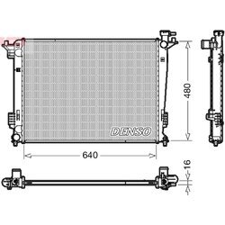 Chladič motora DENSO DRM41003