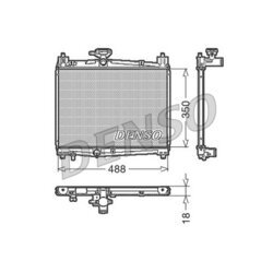 Chladič motora DENSO DRM50001