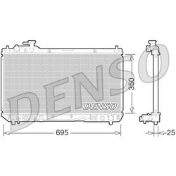 Chladič motora DENSO DRM50063