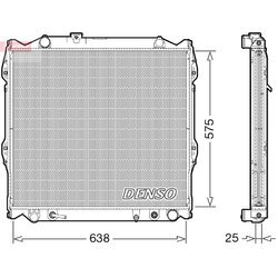 Chladič motora DENSO DRM50138