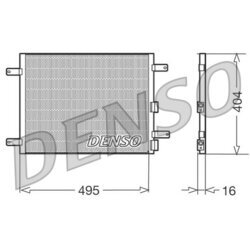 Kondenzátor klimatizácie DENSO DCN01023