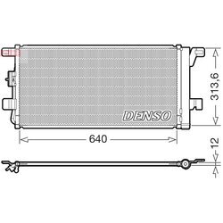 Kondenzátor klimatizácie DENSO DCN02049