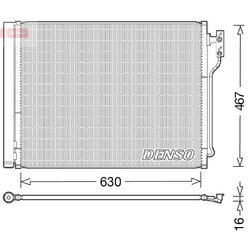 Kondenzátor klimatizácie DENSO DCN05031