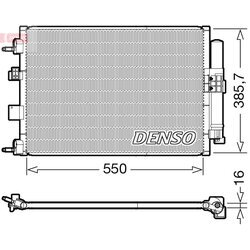 Kondenzátor klimatizácie DENSO DCN10046