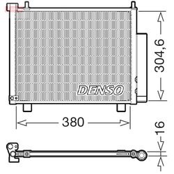Kondenzátor klimatizácie DENSO DCN20051