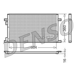 Kondenzátor klimatizácie DENSO DCN23019
