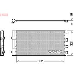 Kondenzátor klimatizácie DENSO DCN37003