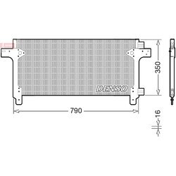 Kondenzátor klimatizácie DENSO DCN99063