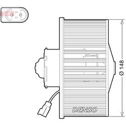 Vnútorný ventilátor DENSO DEA10054