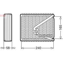 Výparník klimatizácie DENSO DEV09017