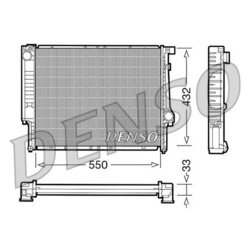 Chladič motora DENSO DRM05041