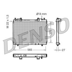 Chladič motora DENSO DRM09026