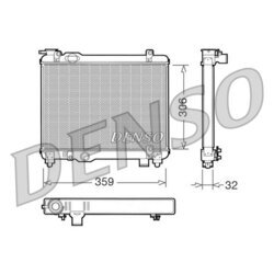 Chladič motora DENSO DRM09082