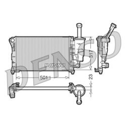 Chladič motora DENSO DRM09086