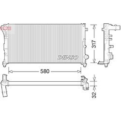 Chladič motora DENSO DRM09089