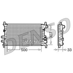 Chladič motora DENSO DRM10027