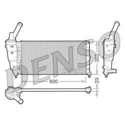 Chladič motora DENSO DRM13005