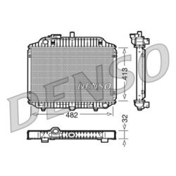 Chladič motora DENSO DRM17010