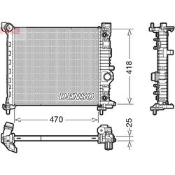 Chladič motora DENSO DRM20116