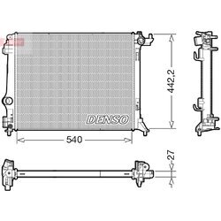 Chladič motora DENSO DRM23116