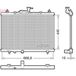 Chladič motora DENSO DRM23118